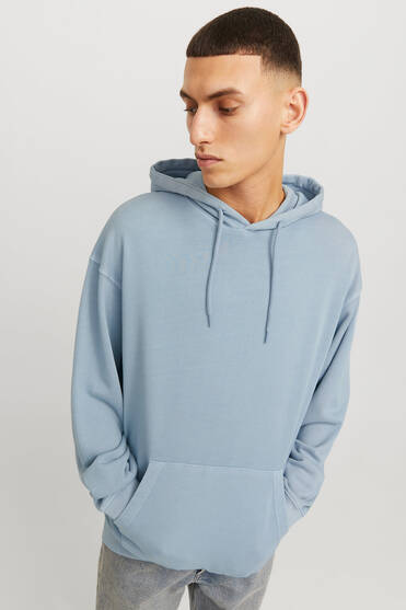 Jack & Jones 12268272 Erkek Açık Mavi Sweatshırt | Spor Park