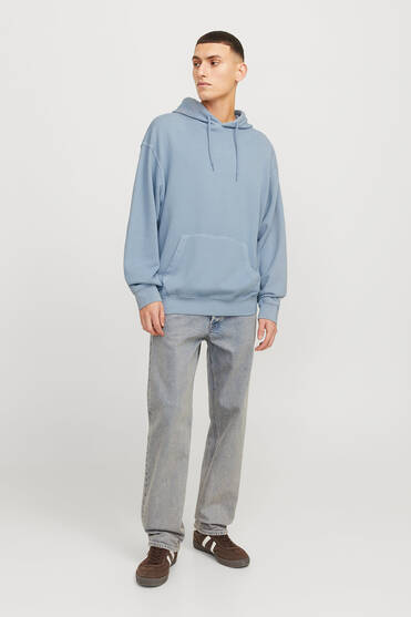 Jack & Jones 12268272 Erkek Açık Mavi Sweatshirt | Spor Park