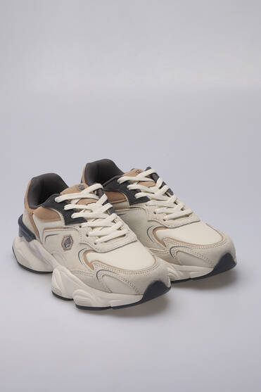Lumberjack 4W MADAX WMN PU SUE 4PR Kadın Bej Sneaker | Spor Park