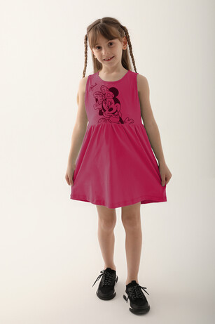 Minnie Mouse D4860-3 Kız Çocuk Karanfil Elbise | Spor Park