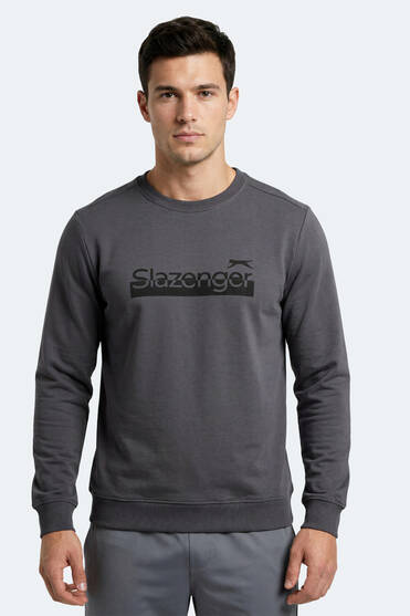 Slazenger GARAGE Erkek Koyu Gri Sweatshırt