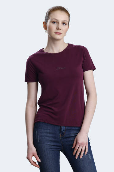 Slazenger PAYTONS Kadın Mürdüm Tişört