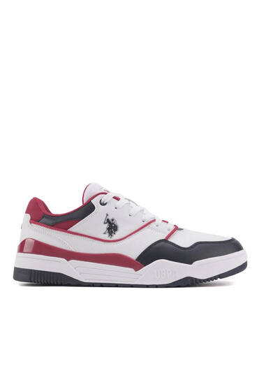 U.S. Polo Assn. 4W MARTELL 4PR Erkek Beyaz / Lacivert / Kırmızı Sneaker